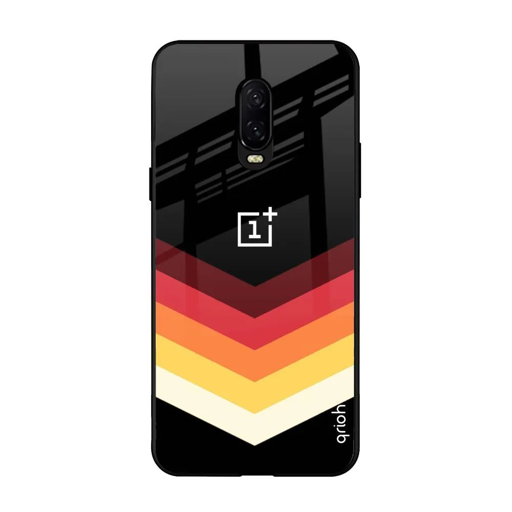 Abstract Arrow Pattern Glass Case For OnePlus 6T