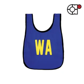 ARORA MICROFIBER MESH NETBALL SINGLE BIBS SENIOR & JUNIOR SET (ROYAL BLUE)