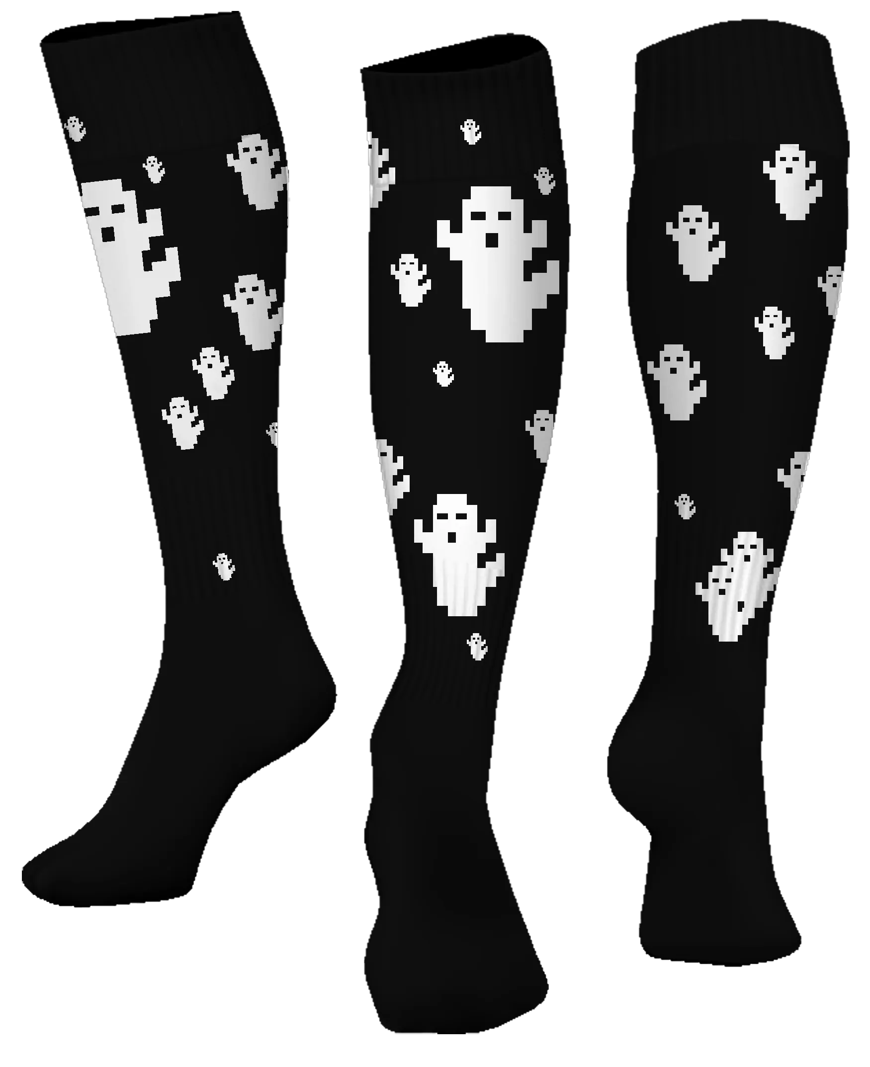 Custom "Ghost" Halloween Knee-High Socks