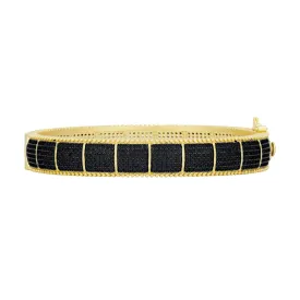 Industrial Finish Cobblestone Statement Hinge Bracelet