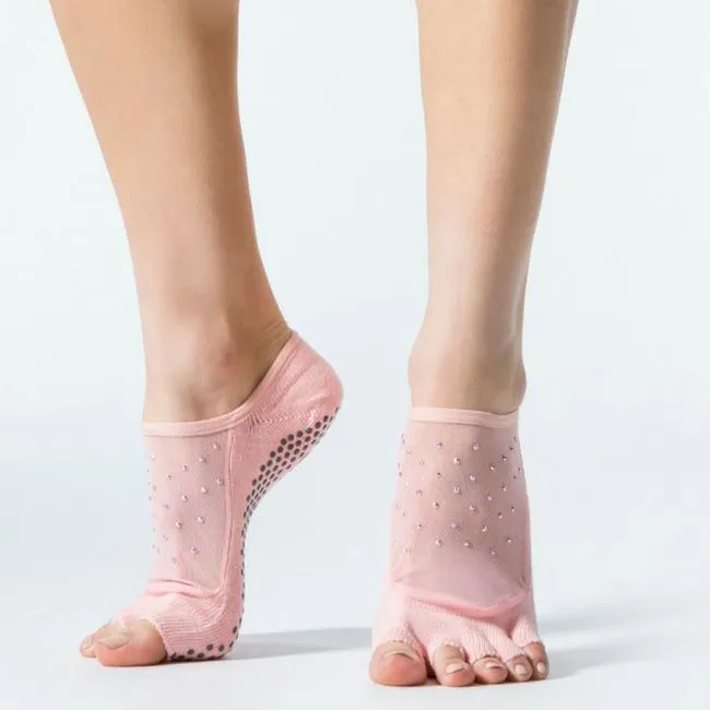 Luna Half Toe Grip Socks - Grip Socks (Barre / Pilates / Yoga)