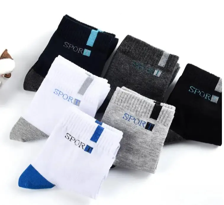 Sohiwoo 5/10Pairs Designer Men Sports Socks High Quality Bamboo Fiber Summer Autumn Male Socks Breathable Cotton Deodorant Ankle Sock