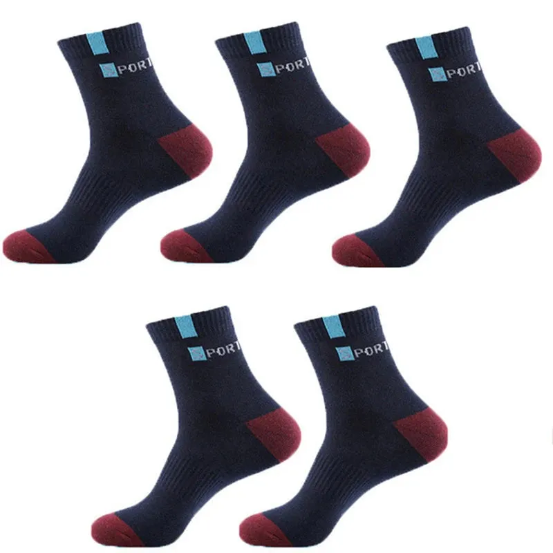Sohiwoo 5/10Pairs Designer Men Sports Socks High Quality Bamboo Fiber Summer Autumn Male Socks Breathable Cotton Deodorant Ankle Sock