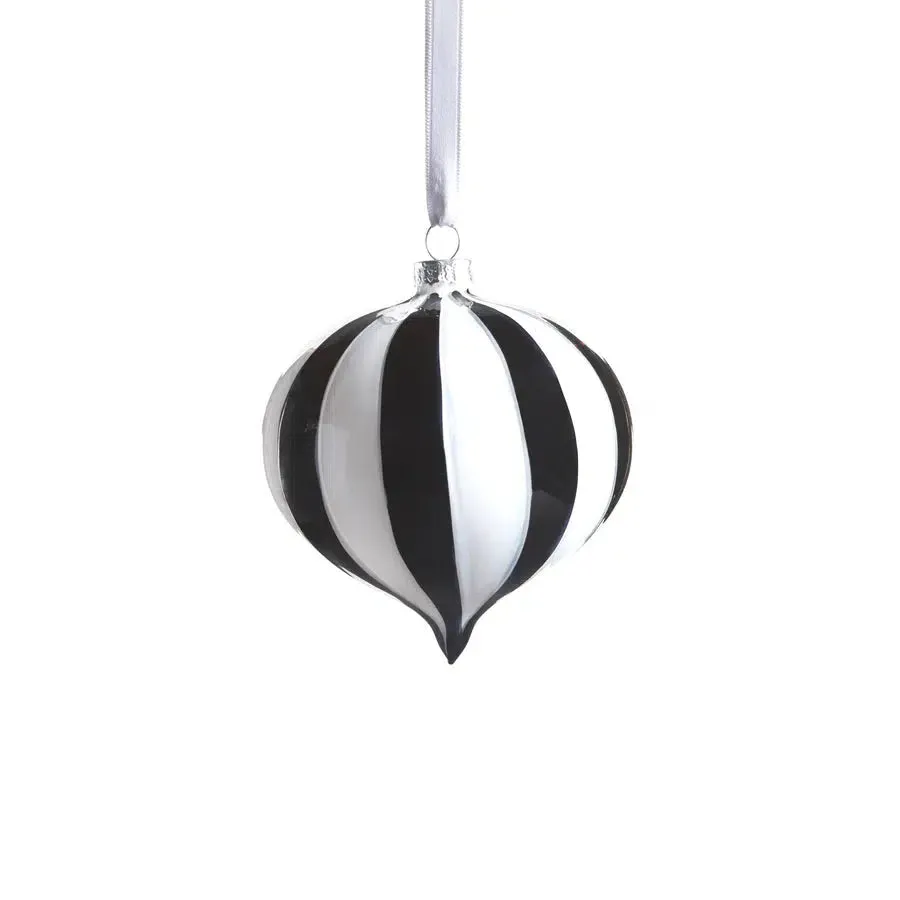 Twilight Stripe Glass Ornament // 4 Styles