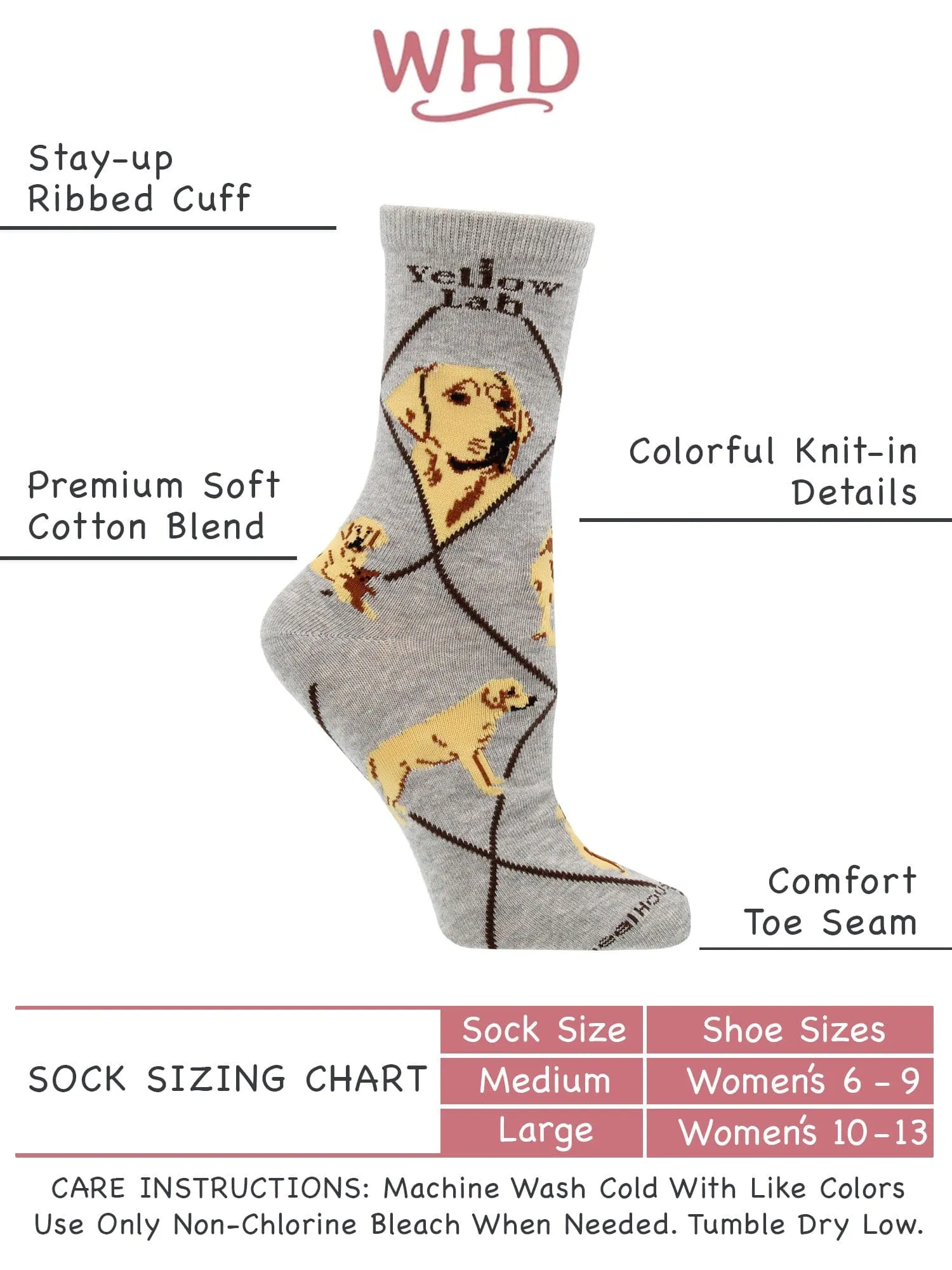 Yellow Lab Socks Perfect Dog Lovers Gift